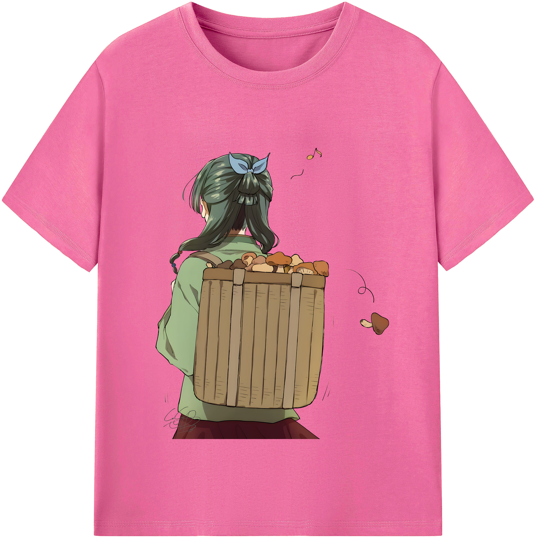 （画像用） 薬屋のひとりごと The Apothecary Diaries レディースカジュアルプリントTシャツ（綿100％）